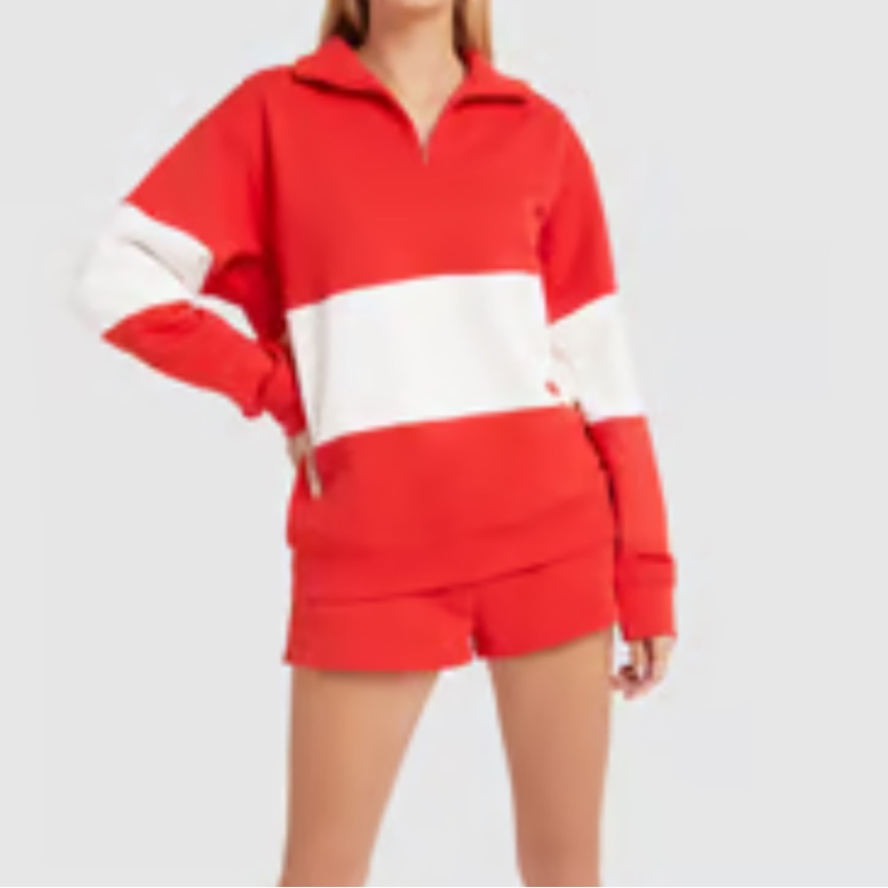 Solid & striped sweatshirt